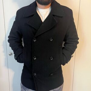 Merona Men's Classic Black Peacoat